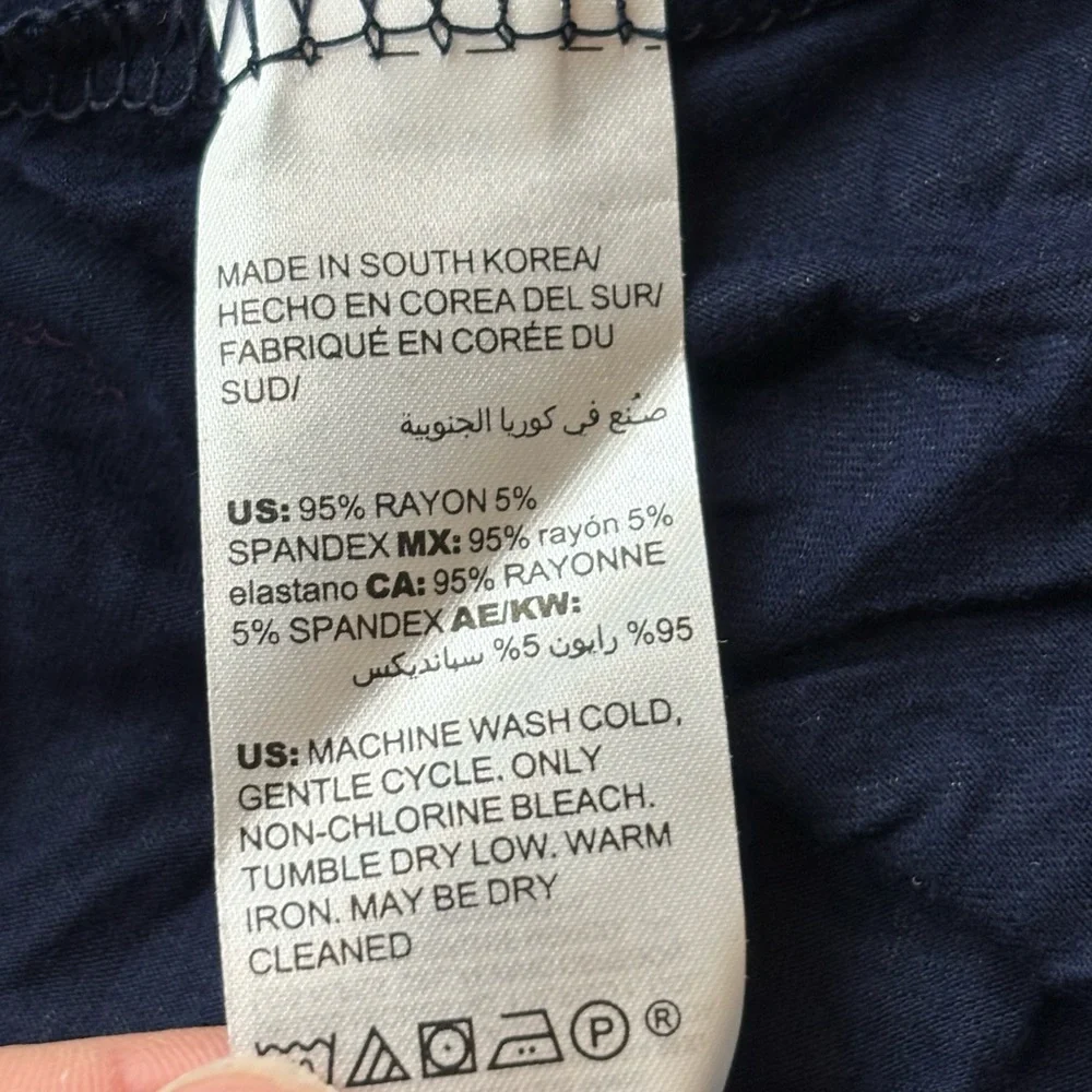 Chicos Navy & Light Blue Super Soft Top - Picture 6 of 16